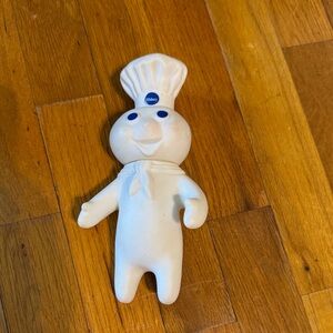 VINTAGE 1971 POPPIN' FRESH PILLSBURY DOUGHBOY FIGURINE RUBBER TOY - 7.5"